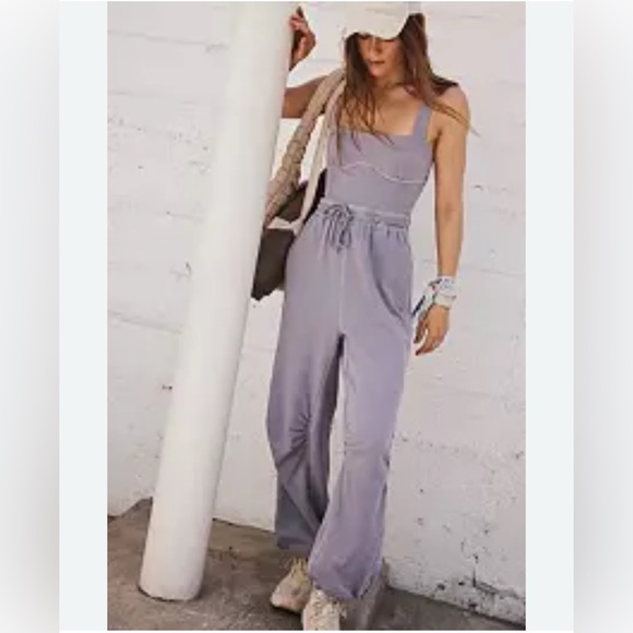 FP Movement by Free People Pants - FP Movement by Free People Lavender Jumpsuit